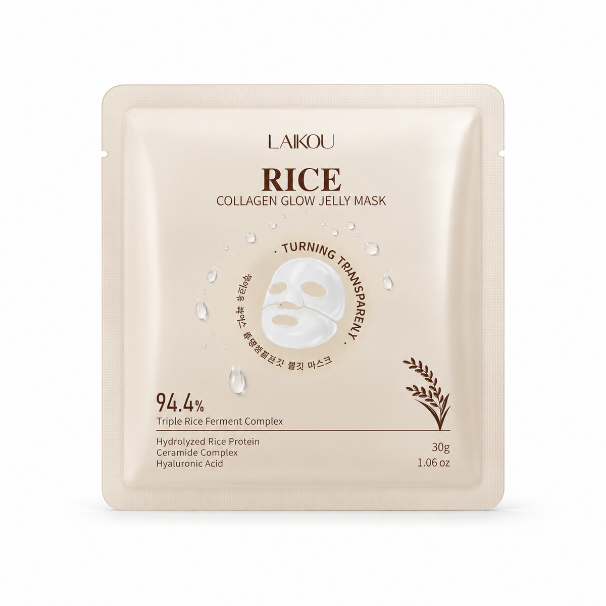 Laikou Rice Collagen Glow Jelly Mask